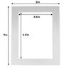 4x6 Mat for 5x7 Frame - Precut Mat Board Acid-Free Metallic Silver 4x6 Photo Matte Made to Fit a 5x7 Picture Frame, Premium Matboard for Family Photos, Show Kits, Art, Picture Framing, Pack of 1 Mat view 4