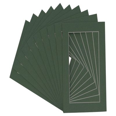 8x10 Mat for 12x16 Frame - Precut Mat Board Acid-Free Show Kit with Backing Board, and Clear Bags Hunter Green 8x10 Photo Matte Made to Fit a 12x16 Picture Frame Matboard for Framing, Pack of 100 Mats