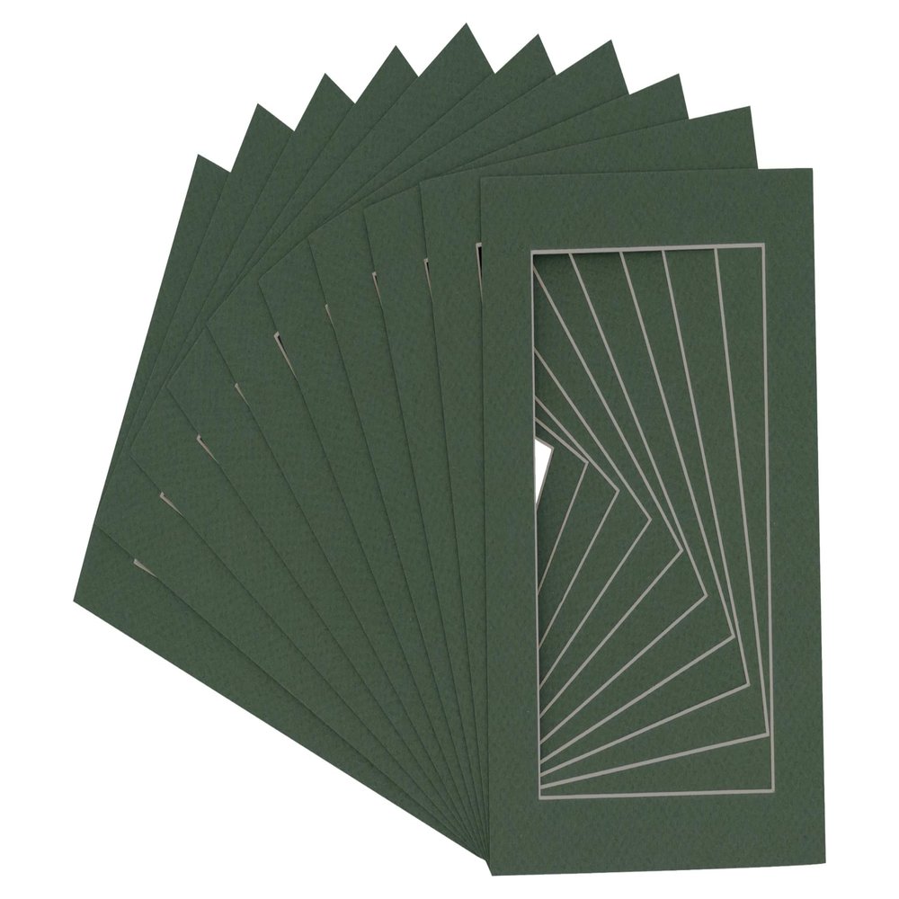8x10 Mat for 12x16 Frame - Precut Mat Board Acid-Free Show Kit with Backing Board, and Clear Bags Hunter Green 8x10 Photo Matte Made to Fit a 12x16 Picture Frame Matboard for Framing, Pack of 100 Mats