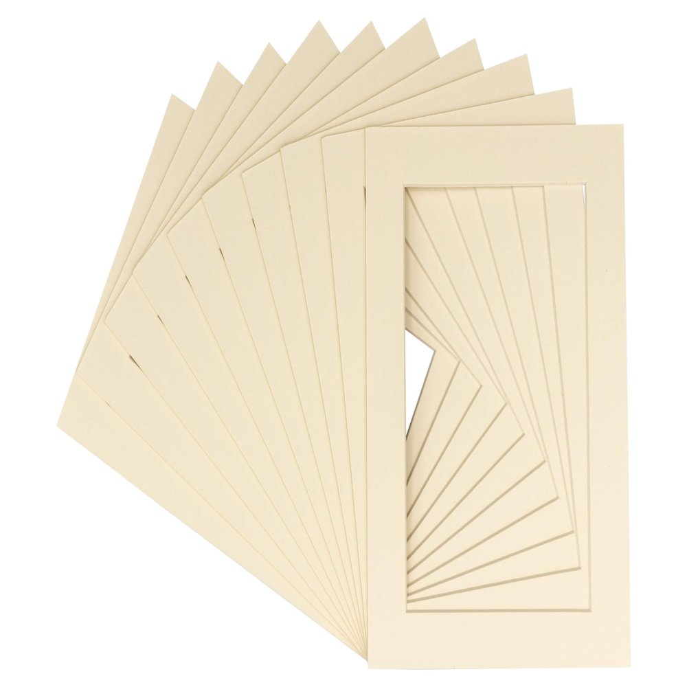 11x14 Mat for 12x16 Frame - Precut Mat Board Acid-Free Show Kit with Backing Board, and Clear Bags Textured Cream 11x14 Photo Matte For a 12x16 Picture Frame Matboard for Framing, Pack of 100 Mats