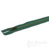 Set of 12 Pants Zippers, 11", Antique Brass Teeth and Pine Green Tape, Bias Bespoke Brand view 2