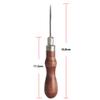DIY 4 in 1 Adjustable Wood Handle awl Repair Tool Stitcher Sewing Awl Hand Stitcher Repair Tool Kit for Leather view 2