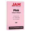 JAM PAPER Vellum Bristol 65lb Cardstock - 11 x 17 Ledger Size Coverstock - 147 gsm - Pink - 50 Tabloid Sheets/Pack view 2