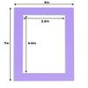 4x6 Mat for 5x7 Frame - Precut Mat Board Acid-Free Show Kit with Backing Board, and Clear Bags Light Purple 4x6 Photo Matte Made to Fit a 5x7 Picture Frame Matboard for Framing, Pack of 1 Mat view 4