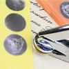 MNYR 100pcs RED Vintage Embosser Stamp Sealing Blank Certificate Self-Adhesive Seal Stickers view 4