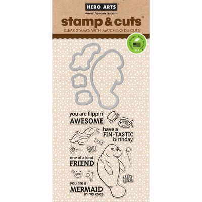 Hero Arts DC207 Stamp & Cut, Manatee