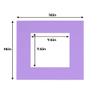 8x8 Mat for 16x16 Frame - Precut Mat Board Acid-Free Show Kit with Backing Board, and Clear Bags Light Purple 8x8 Photo Matte Made to Fit a 16x16 Picture Frame Matboard for Framing, Pack of 1 Mat view 4