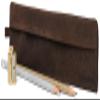 LEABAGS Leather Pencil Case - Genuine Leather Pencil Pouch Fort Vaux - Pen Case for Adults Men Women Work University view 2