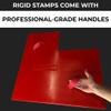 Deep Cleft Roman Stone Concrete Stamps 28" x 28" Made in USA Professional Ashlar Slate Rigid Mat for Stamped Concrete, Patios, Driveways & Walkways SM 3100/1 view 2