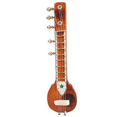 India Meets India Handicraft Miniature Sitar showpiece gift for music lovers, Miniature Musical Instrument, Best Gifting Made By Awarded Indian Artisan