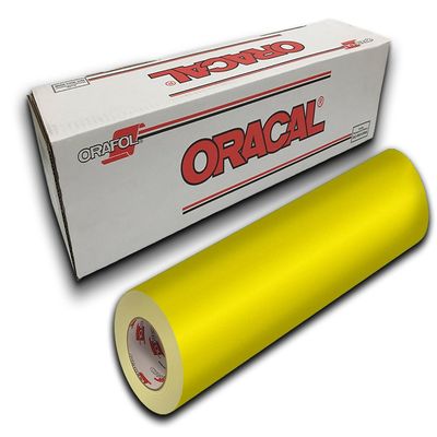 Oracal 631 Exhibition Cal Matte Finish - 12" x 10yd - Brimstone Yellow 025