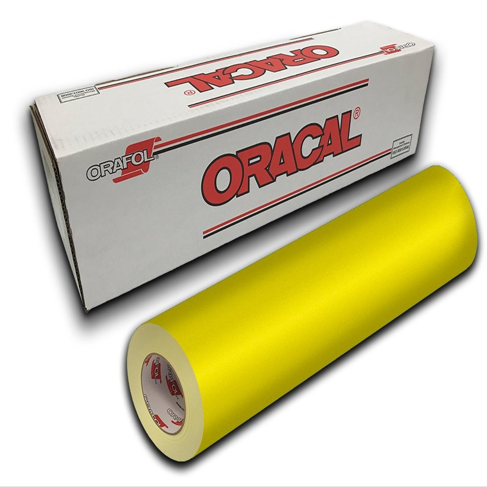 Oracal 631 Exhibition Cal Matte Finish - 12" x 10yd - Brimstone Yellow 025