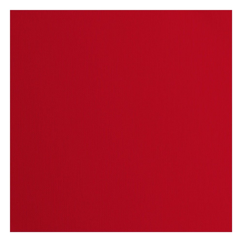 Vaessen-Creative Florence Textured Cardstock, Poppy Red, 216 Grams, 12x12 inches, 20 Sheets, for Scrapbooking, Card Making, Die Cutting and Other Paper Crafts, 30.5x30.5cm