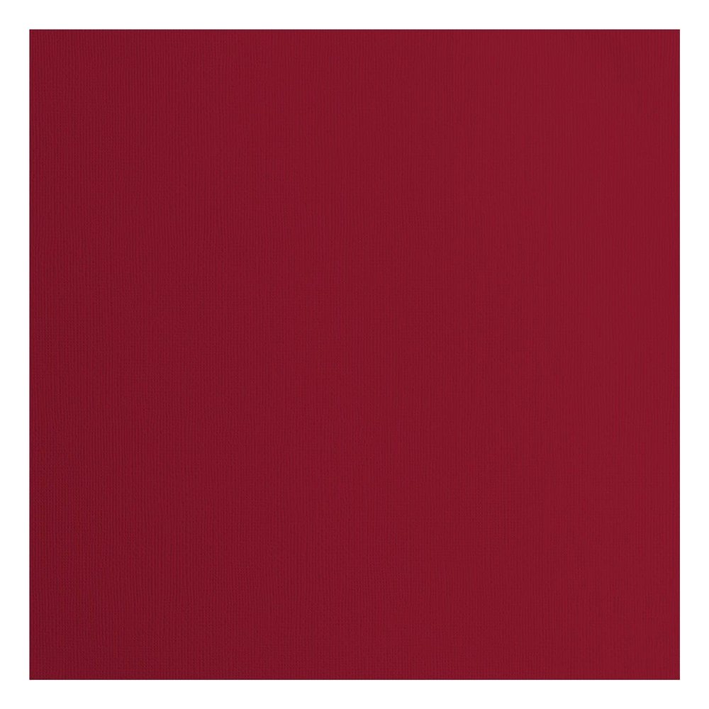 Vaessen-Creative Florence Textured Cardstock, Cassis Red, 216 Grams, 12x12 inches, 20 Sheets, for Scrapbooking, Card Making, Die Cutting and Other Paper Crafts, 30.5x30.5cm