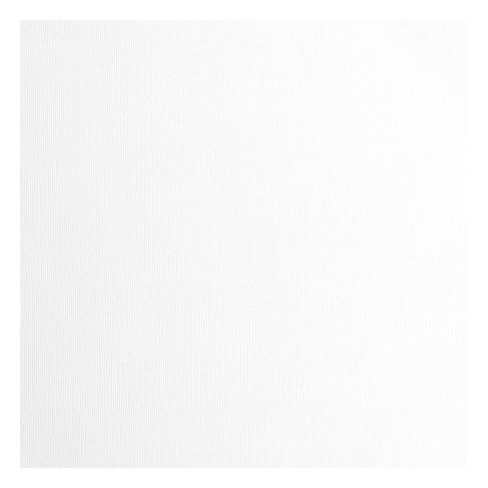 Vaessen Creative Florence Textured Cardstock Paper, White, 216 Grams, 12x12 inches, 20 Sheets, for Scrapbooking, Card Making, Die Cutting and Other Paper Crafts
