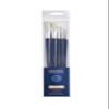 Lefranc Bourgeois Set of 3 Brushes Hog Bristle Long Handle Rond N6/12 PLAT N16/24 US BOMB N6/12 view 1