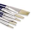 Lefranc Bourgeois Set of 3 Brushes Hog Bristle Long Handle Rond N6/12 PLAT N16/24 US BOMB N6/12 view 3