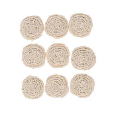 Darice 30030508 Natural Rolled Canvas Roses