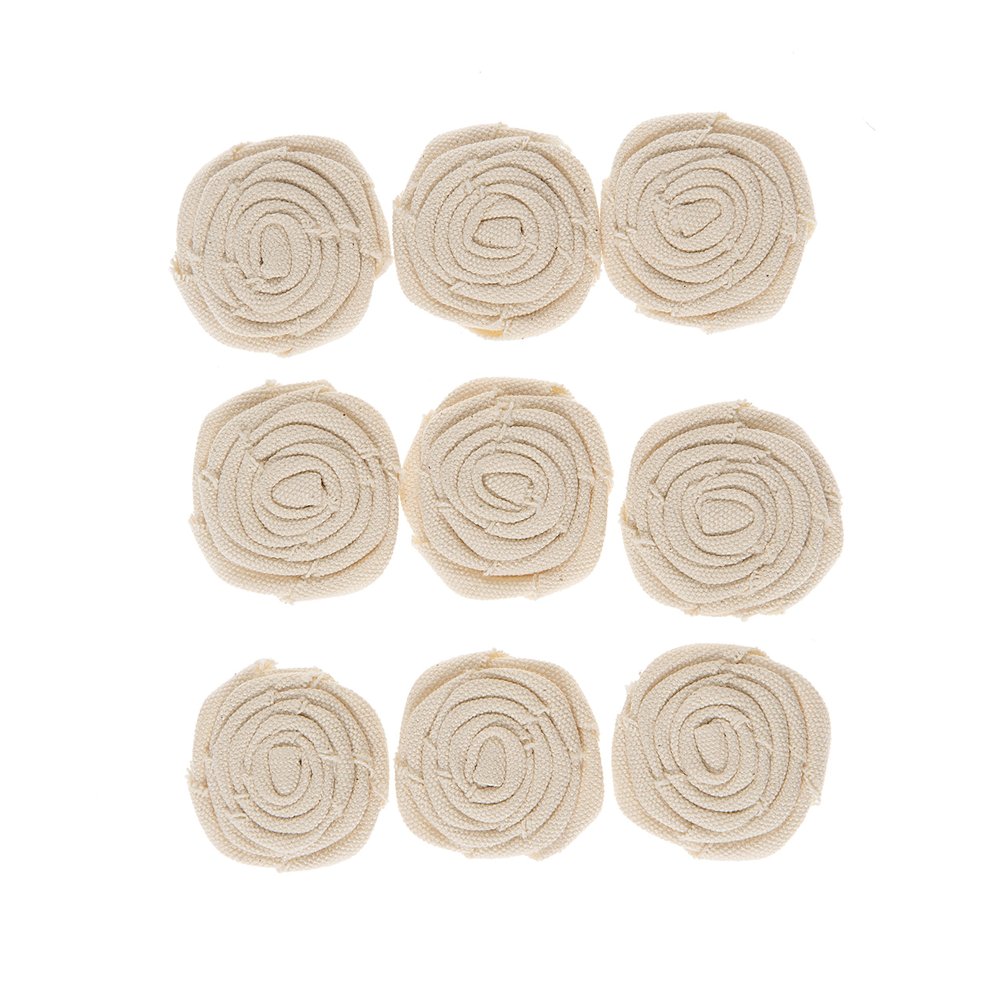 Darice 30030508 Natural Rolled Canvas Roses