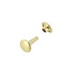 Double Cap Rivet, Natural Brass, Solid Brass-LL (100 Sets per Bag) view 1