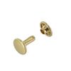 Double Cap Rivet, Natural Brass, Solid Brass-LL (100 Sets per Bag) view 3