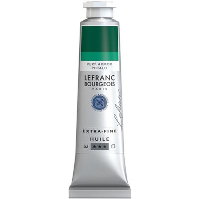 Lefranc Bourgeois, Oil-Based Paint, Phtalocyanine Armor Green, 40ml