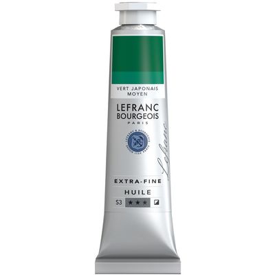 Lefranc Bourgeois, Oil-Based Paint, Japanese Green Medium, 40ml