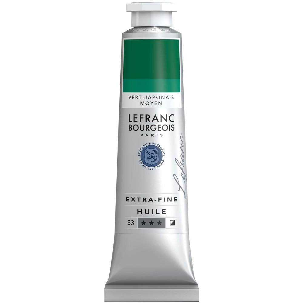 Lefranc Bourgeois, Oil-Based Paint, Japanese Green Medium, 40ml