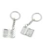 100 Pieces Keychain Keyring Door Car Key Chain Ring Tag Charms Supply Q4YH4C Bible Book view 1