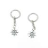 100 Pieces Keychain Keyring Door Car Key Chain Ring Tag Charms Supply Z7ZX0Y Love Rudder view 1