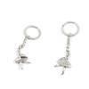 100 Pieces Keychain Keyring Door Car Key Chain Ring Tag Charms Supply O4FQ6H Ballet Dancer view 1