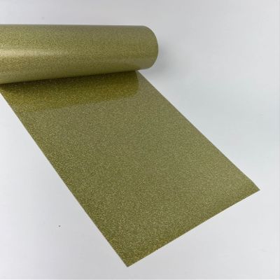 NEW Glitter Heat Transfer Vinyl -Holo Gold- 10" x 1Ft, 2, 3, 5, 10 Yards (1 Foot) (1 Foot)
