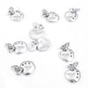 25 Pieces Antique Silver Jewelry Making Supply Charms Findings I4BM5 Apple view 1