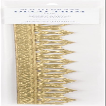 U-Paint Vintage Brass Deco Trim Embellishments Set, Multi-Colour, 33.02 x 5.33 x 0.25 cm