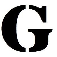 11x14 Large Letter Stencil from 4 Ply Mat Board-Stardos Font-Letter G