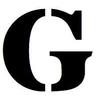 11x14 Large Letter Stencil from 4 Ply Mat Board-Stardos Font-Letter G view 1