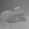 Cracked Pot Snails 5 1/2" Set of 2 Ceramic Bisque Ready to Paint view 2