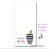 Personalized Teacher Gift Red Stripe Apple Notepad Teacher Noteapd view 2
