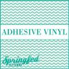 CHEVRON STRIPES PATTERN #1 Mint & White Craft Vinyl 1 sheet 12x48 Chevron for Vinyl Cutters view 1