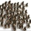 60 NAIL HEADS Round ,Spots , Studs ,Silver , Nickle Size 1/2" (Smooth Half Ball Top ; 2 Prong in Plastic Container view 2