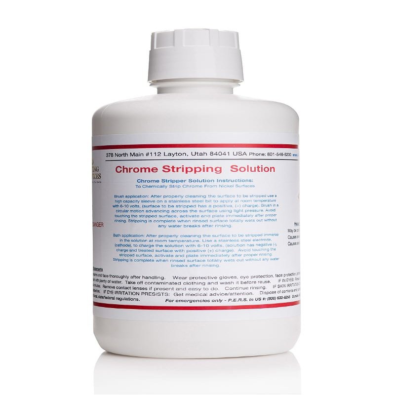 Gold Plating Services 32 oz/1 Liter - Chrome Stripping Solution - Electroplating Solution