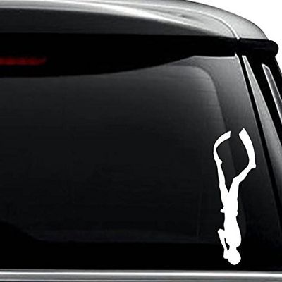 Deep Sea Diving Decal Sticker For Use On Laptop, Helmet, Car, Truck, Motorcycle, Windows, Bumper, Wall, and Decor Size- [6 inch] / [15 cm] Tall / Color- Gloss Black