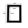 16x20 Mat for 11x17 Photo - Precut Black with Black Core Picture Matboard for Frames Measuring 16 x 20 Inches - Bevel Cut Matte to Display Art Measuring 11 x 17 Inches - Acid Free ONE MAT view 2