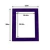 12x18 Mat for 11x14 Photo - Precut Purple Crocus Suede Picture Matboard for Frames Measuring 12 x 18 Inches - Bevel Cut Matte to Display Art Measuring 11 x 14 Inches - Acid Free ONE MAT view 2