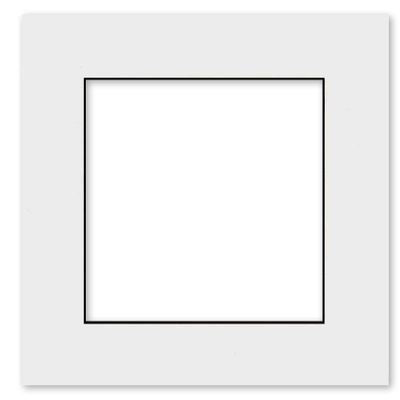 16x16 Mat for 12x12 Photo - Precut White with Black Core Picture Matboard for Frames Measuring 16 x 16 Inches - Bevel Cut Matte to Display Art Measuring 12 x 12 Inches - Acid Free ONE MAT