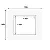 16x16 Mat for 12x12 Photo - Precut White with Black Core Picture Matboard for Frames Measuring 16 x 16 Inches - Bevel Cut Matte to Display Art Measuring 12 x 12 Inches - Acid Free ONE MAT view 2