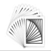20x20 Mat for 16x16 Photo - Precut White on Black Double Mat Picture Matboard for Frames Measuring 20 x 20 Inches - Bevel Cut Matte to Display Art Measuring 16 x 16 Inches - Acid Free ONE MAT view 1