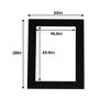 22x28 Mat for 20x24 Photo - Precut Black with Black Core Picture Matboard for Frames Measuring 22 x 28 Inches - Bevel Cut Matte to Display Art Measuring 20 x 24 Inches - Acid Free ONE MAT view 2