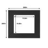 20x20 Mat for 12x12 Photo - Precut Black with Black Core Picture Matboard for Frames Measuring 20 x 20 Inches - Bevel Cut Matte to Display Art Measuring 12 x 12 Inches - Acid Free ONE MAT view 2