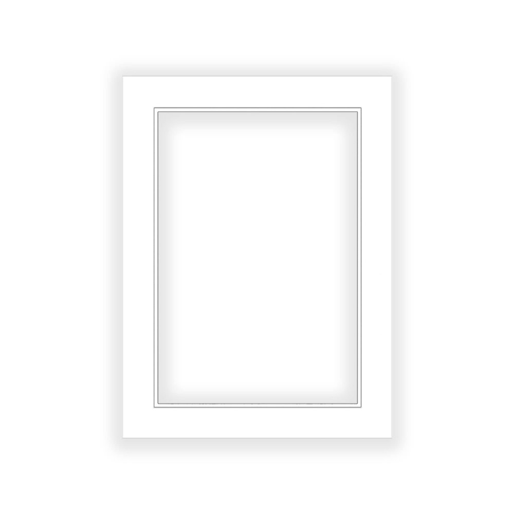 12x18 Mat for 11x14 Photo - Precut White on White Double Mat Picture Matboard for Frames Measuring 12 x 18 Inches - Bevel Cut Matte to Display Art Measuring 11 x 14 Inches - Acid Free ONE MAT